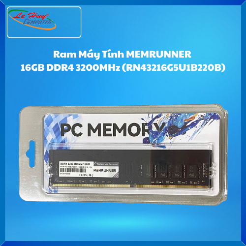 Ram Máy Tính MEMRUNNER 16GB DDR4 3200MHz (RN43216G5U1B220B)
