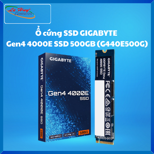 Ổ Cứng SSD GIGABYTE 4000E 500GB M.2 2280 PCIe Gen4 x4 (G440E500G)