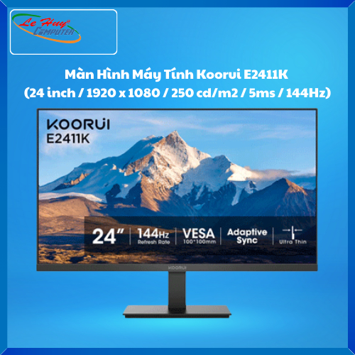Màn Hình Máy Tính - LCD KOORUI E2411K  (24 inch / 1920 x 1080 / 250 cd/m2 / 5ms / 144Hz)