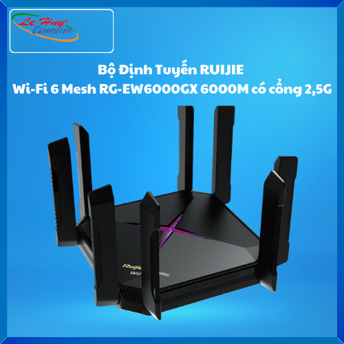 Bộ Định Tuyến RUIJIE Wi-Fi 6 Mesh RG-EW6000GX 6000M có cổng 2,5G