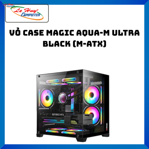 Vỏ Case Magic Aqua-M Ultra Black (M-ATX)