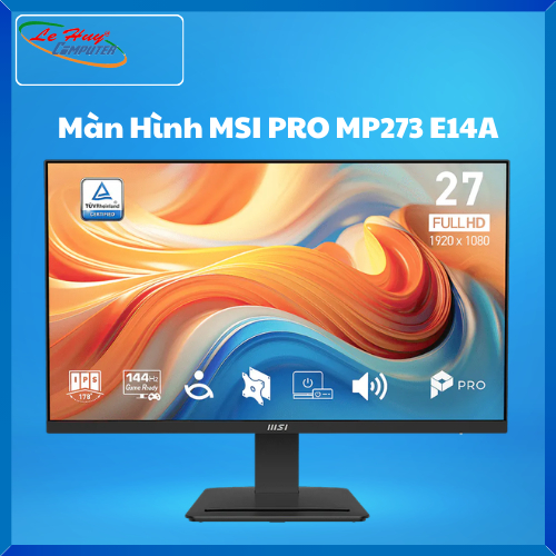 Màn Hình LCD MSI PRO MP273 E14A (27 Inch/ IPS/ FHD/ 4ms/ 144Hz)