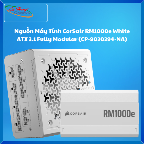 Nguồn Máy Tính CorSair RM1000e White ATX 3.1 Fully Modular (CP-9020294-NA)