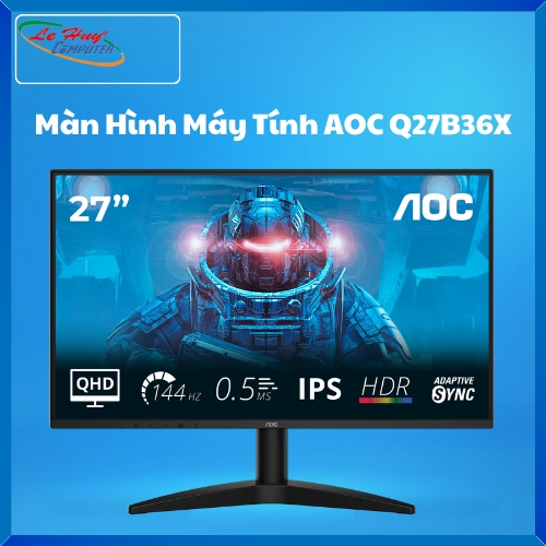 Màn Hình Máy Tính AOC Q27B36X (27 Inch, QHD,IPS,144Hz Native)
