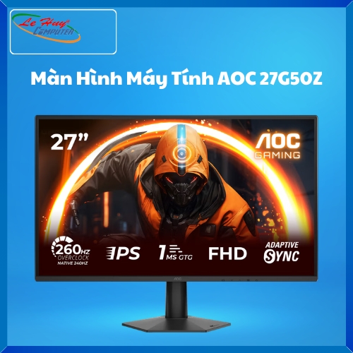 Màn Hình Máy Tính AOC 27G50Z (27Inch W FHD,IPS,260Hz OC,0.5ms,1H1DP,HDR10,VESA mount)