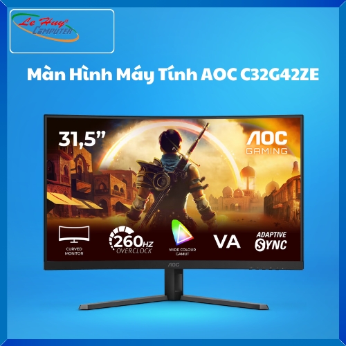 Màn Hình Máy Tính AOC C32G42ZE (31.5 inch - FHD - VA - 260Hz - 0.3ms)