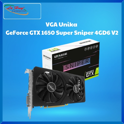 Card Màn Hình - VGA Unika GeForce GTX 1650 Super Sniper 4GD6 V2