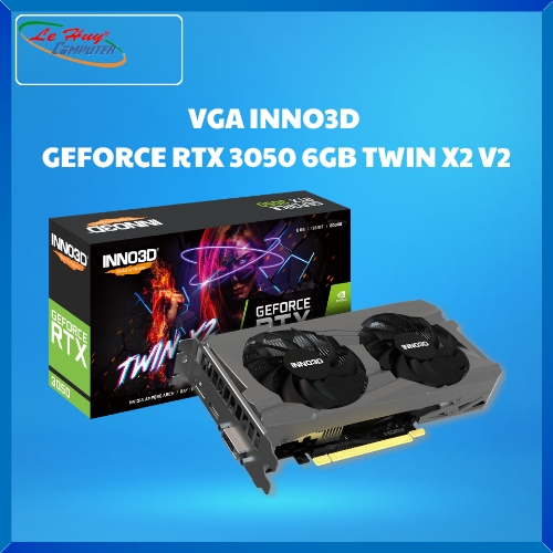 Card màn hình - VGA INNO3D GEFORCE RTX 3050 6GB TWIN X2 V2