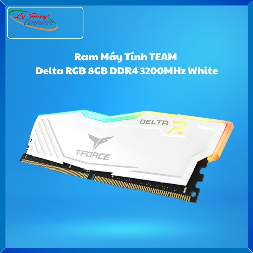 Ram Máy Tính TEAM  Delta RGB 8GB DDR4 3200MHz White