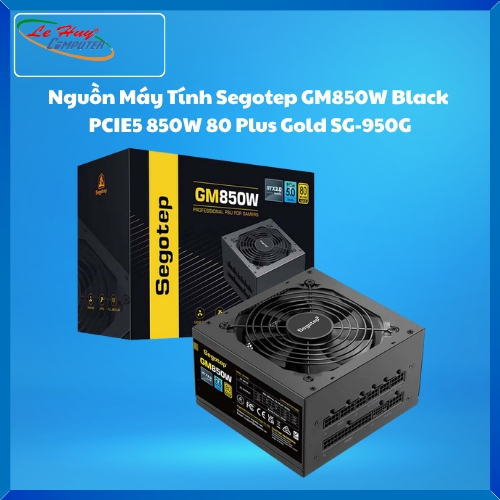 Nguồn Máy Tính Segotep GM850W Black PCIE5 850W 80 Plus Gold (SG-950G)