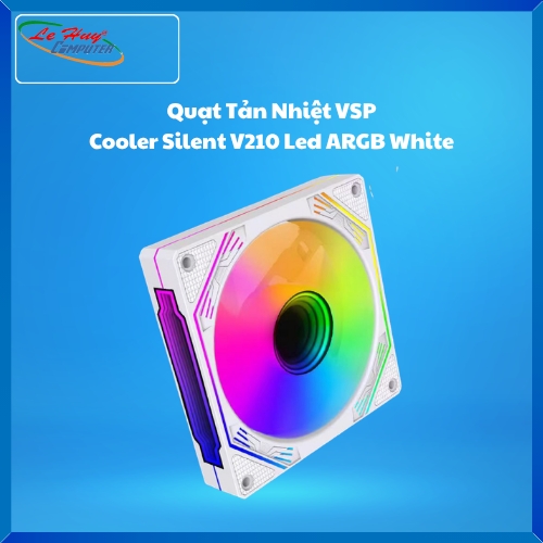 Fan Case VSP Cooler Silent V210 Led ARGB White (1 Fan)