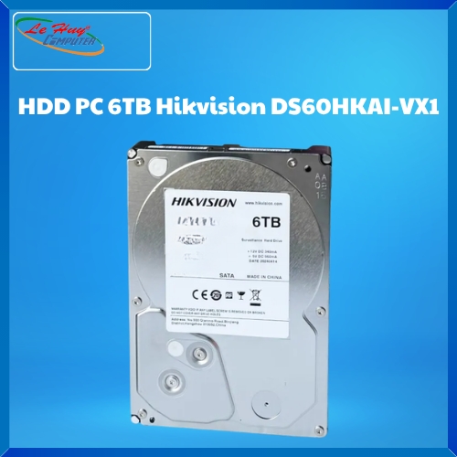 Ổ Cứng PC - HDD HIKVISION 6TB SATA III 3.5 Inch (DS60HKAI-VX1)