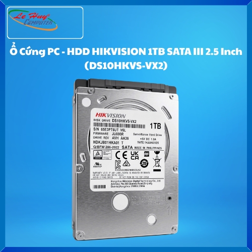 Ổ Cứng PC - HDD HIKVISION 1TB SATA III 2.5 Inch (DS10HKVS-VX2)