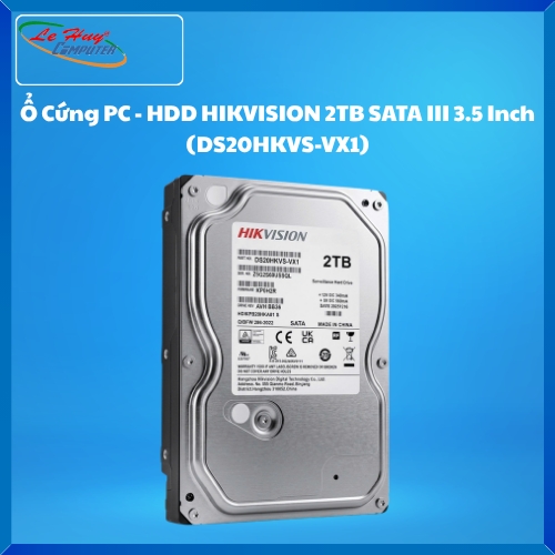 Ổ Cứng PC - HDD HIKVISION 2TB SATA III 3.5 Inch (DS20HKVS-VX1)