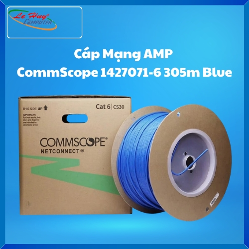Cáp Mạng AMP Cat6 CommScope 1427071-6 305m Blue 4 pair, 24 AWG, U/UTP, CM