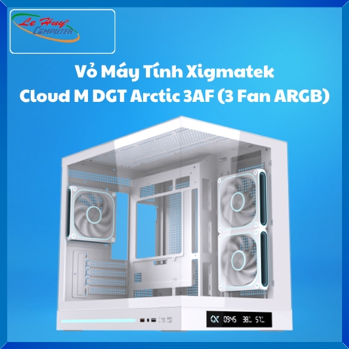 Vỏ Máy Tính - Case Xigmatek Cloud M DGT Arctic 3AF (3 Fan ARGB)