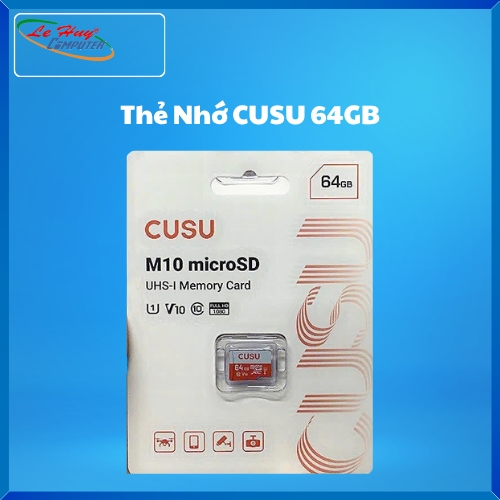 Thẻ Nhớ MicroSD CUSU M10 64GB