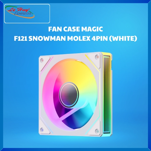 FAN CASE MAGIC F121 SNOWMAN MOLEX 4PIN (WHITE)