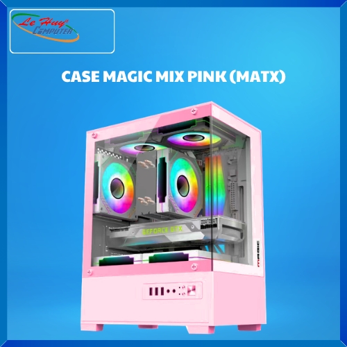 Vỏ Máy Tính - Case MAGIC MIX Pink No Fan