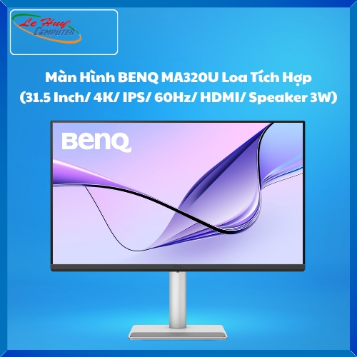 Màn hình LCD BENQ MA320U Loa Tích Hợp Tối Ưu Màu Cho Sắc Cho Mac/Macbook (31.5 Inch/ 4K/ IPS/ 60Hz/ HDMI/ Speaker 3W)