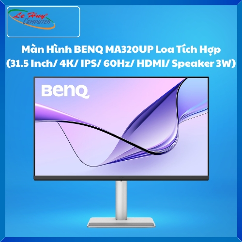 Màn hình LCD BENQ MA320UP Loa Tích Hợp Tối Ưu Màu Cho Sắc Cho Mac/Macbook (31.5 Inch/ 4K/ IPS/ 60Hz/ HDMI/ Speaker 3W)