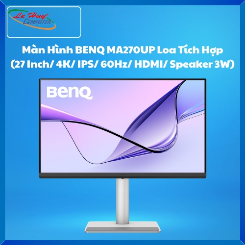 Màn hình LCD BENQ MA270UP Loa Tích Hợp Tối Ưu Màu Cho Sắc Cho Mac/Macbook (27 Inch/ 4K/ IPS/ 60Hz/ HDMI/ Speaker 3W)