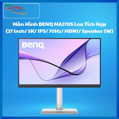 Màn hình LCD BENQ MA270S Loa Tích Hợp Tối Ưu Màu Cho Sắc Cho Mac/Macbook (27 Inch/ 5K/ IPS/ 70Hz/ HDMI/ Speaker 3W)