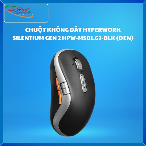 Chuột Không Dây HyperWork Silentium GEN 2 HPW-MS01.G2-BLK (ĐEN)