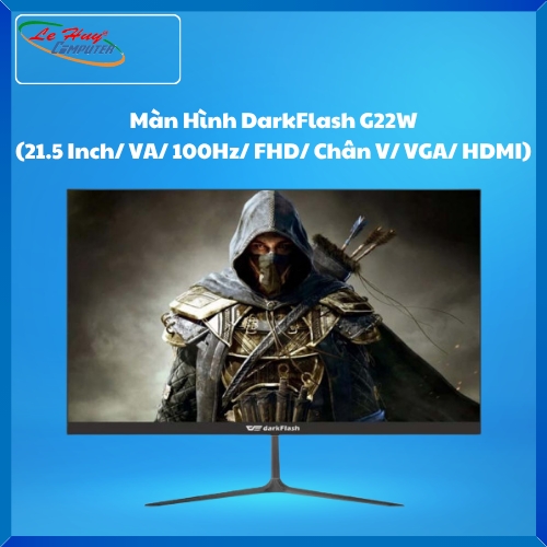 Màn Hình Máy Tính DarkFlash G22W (21.5 Inch/ VA/ 100Hz/ FHD/ Chân V/ VGA/ HDMI)