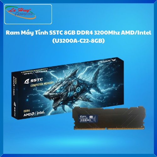 Ram Máy Tính SSTC 8GB DDR4 3200Mhz AMD/Intel (U3200A-C22-8GB)