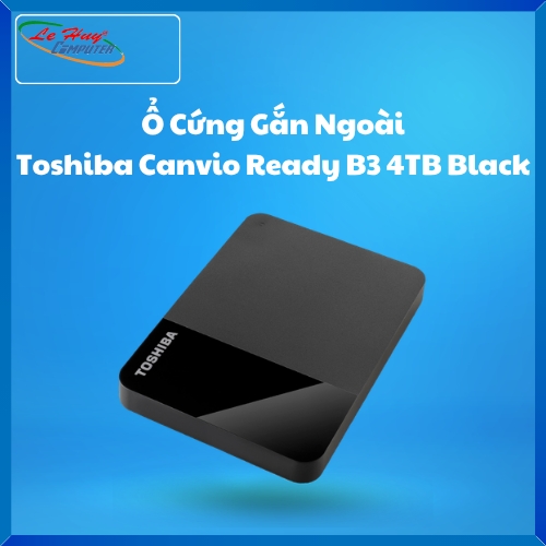Ổ Cứng Di Động Toshiba Canvio Ready B3 4TB Black (HDTP340AK3CA)