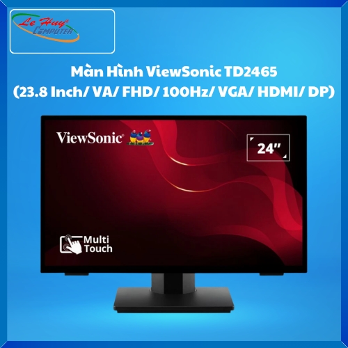 Màn Hình Máy Tính Cảm Ứng ViewSonic TD2465 (23.8 Inch/ VA/ FHD/ 100Hz/ VGA/ HDMI/ DP)