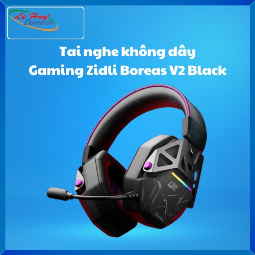 Tai nghe không dây Gaming Zidli Boreas V2 Black