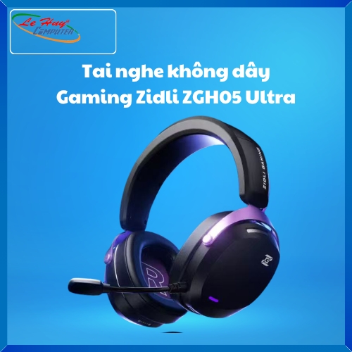 Tai nghe không dây Gaming Zidli ZGH05 Ultra (Wifi 2.4Ghz, đế sạc)