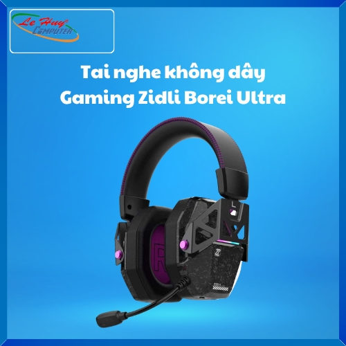 Tai nghe không dây Gaming Zidli Borei Ultra (Wifi 2.4Ghz, đế sạc)