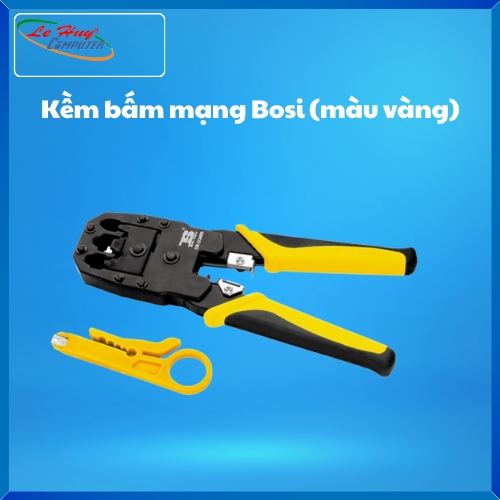 Kềm bấm mạng Bosi (màu vàng)