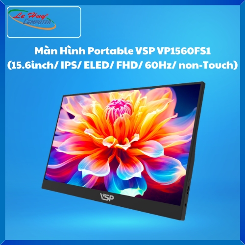 Màn Hình Máy Tính Portable VSP VP1560FS1 (15.6inch/ IPS/ ELED/ FHD/ 60Hz/ non-Touch)