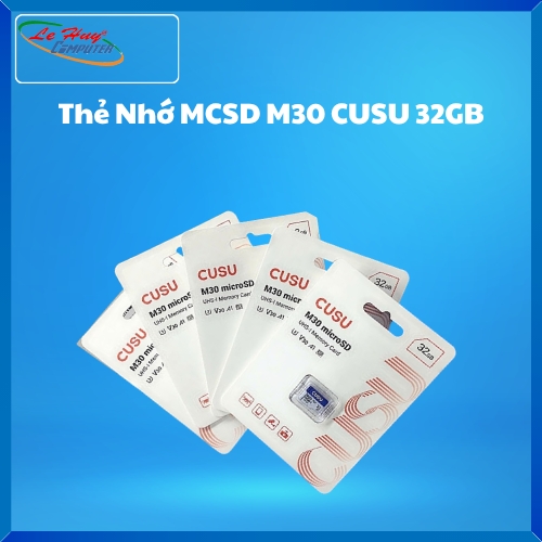 Thẻ Nhớ MicroSD CUSU M30 32GB