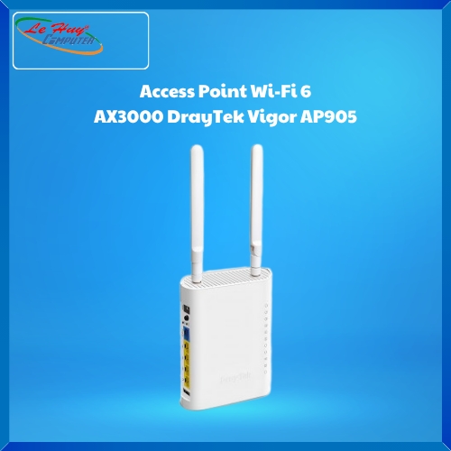 Thiết bị mạng - Router DrayTek Vigor AP905 Access Point Wi-Fi 6 AX3000, LAN 2.5G PoE+, Mesh Wi-Fi & Roaming