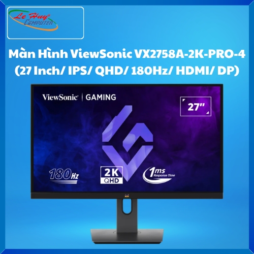 Màn Hình Máy Tính ViewSonic VX2758A-2K-PRO-4 (27 Inch/ IPS/ QHD/ 180Hz/ HDMI/ DP)