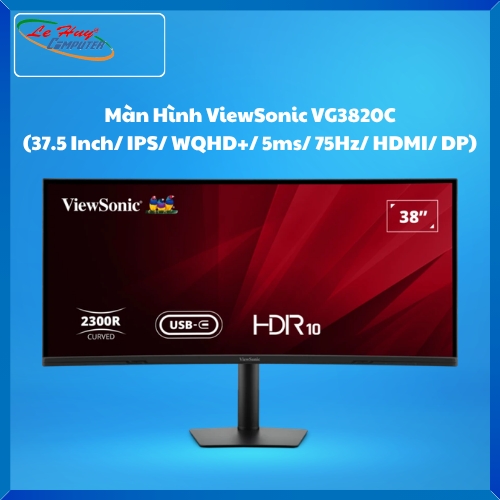 Màn Hình Máy Tính ViewSonic VG3820C (37.5 Inch/ IPS/ WQHD+/ 5ms/ 75Hz/ HDMI/ DP)