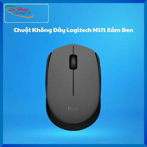 Chuột máy tính Logitech M171 - Wireless Xám Đen
