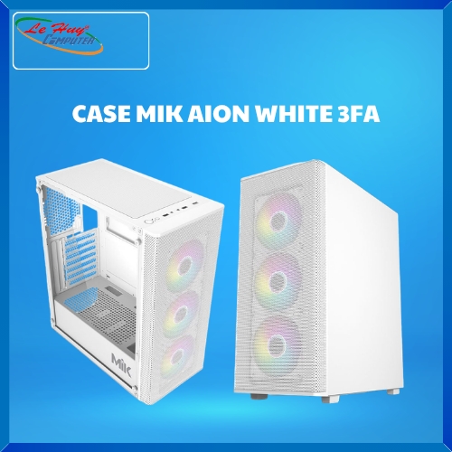 Vỏ máy tính MIK AION WHITE 3FA