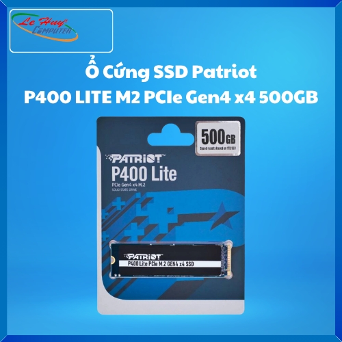 Ổ cứng SSD NVME Patriot P400 LITE 500GB M.2 2280 PCIE Gen4 x4 (3500MBS/2700MBS) - P400L500GM28H