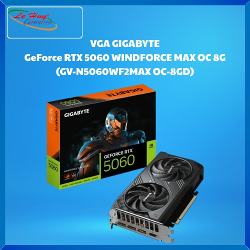 Card Màn Hình - VGA GIGABYTE GeForce RTX 5060 WINDFORCE MAX OC 8G (GV-N5060WF2MAX OC-8GD)