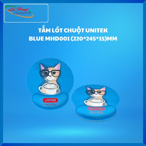 Tấm lót chuột UNITEK BLUE MHD001 (220*245*15)MM