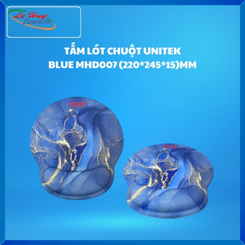 Tấm lót chuột UNITEK BLUE MHD007 (220*245*15)MM