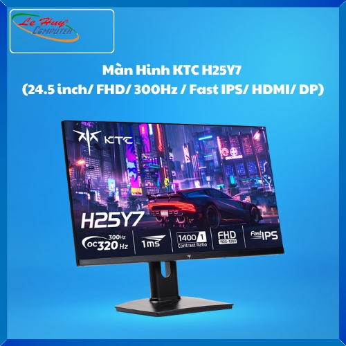 Màn Hình Máy Tính Gaming KTC H25Y7 (24.5 inch/ FHD/ 300Hz / Fast IPS/ HDMI/ DP)