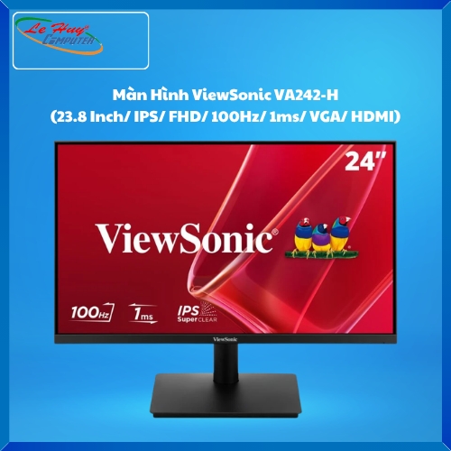 Màn Hình Máy Tính ViewSonic VA242-H (23.8 Inch/ IPS/ FHD/ 100Hz/ 1ms/ VGA/ HDMI)