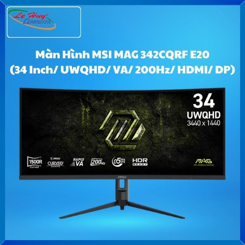 Màn Hình Máy Tính MSI MAG 342CQRF E20 (34 Inch/ UWQHD/ VA/ 200Hz/ HDMI/ DP)